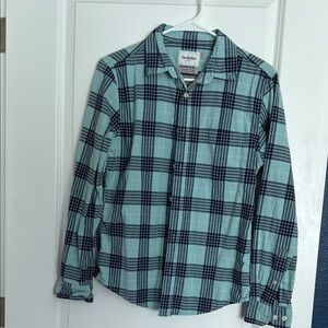 Casual Blue Plaid Shirt